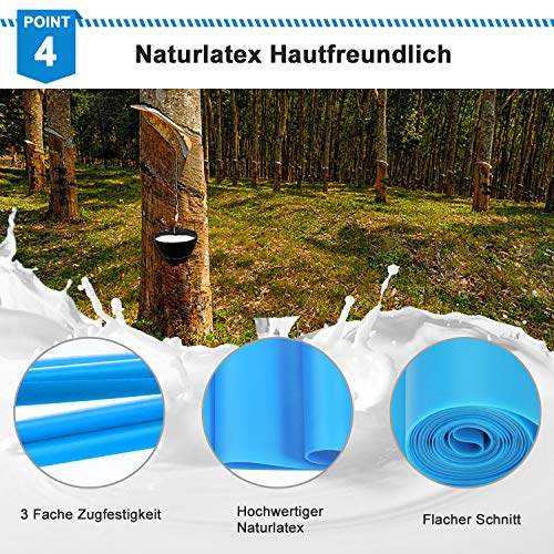 Kuyang Bandas Elasticas Fitness, 3 Piezas 1.5M/1.8M/2.0M Bandas de Resistencia con 3 Niveles, Cintas Elasticas Fitness para Yoga, Pilates, Crossfit, Estiramientos, Muscular, Piernas, Brazos, Fuerza