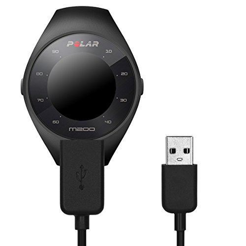 kwmobile Cable de Carga Compatible con Polar M200 - Conector USB con Base de conexión para Fitness Tracker y smartwatch