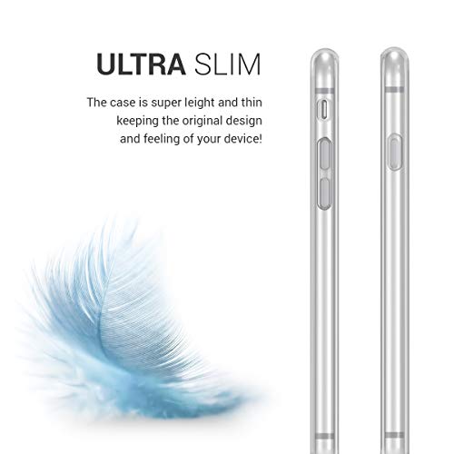 kwmobile Funda Compatible con Apple iPhone 6 / 6S - Carcasa de TPU y Mapa Mundial en Negro/Multicolor/Transparente