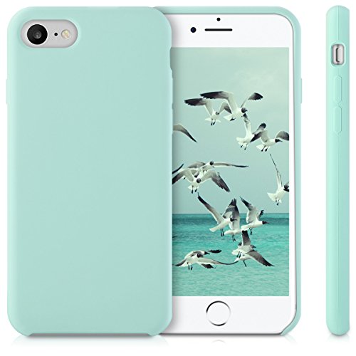 kwmobile Funda Compatible con Apple iPhone 7/8 / SE (2020) - Carcasa de TPU para móvil - Cover Trasero en Menta