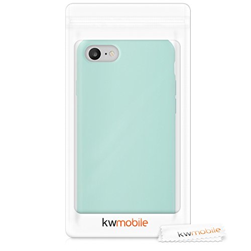 kwmobile Funda Compatible con Apple iPhone 7/8 / SE (2020) - Carcasa de TPU para móvil - Cover Trasero en Menta