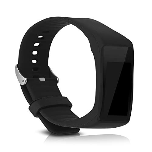 kwmobile Pulsera Compatible con Polar A360 / A370 - Brazalete de Silicona en Negro sin Fitness Tracker