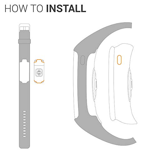 kwmobile Pulsera Compatible con Polar A360 / A370 - Brazalete de Silicona en Negro sin Fitness Tracker