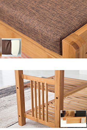 KXBYMXTorre del organizador del estante del zapato Banco de madera sólida del zapato, taburete de almacenamiento casero minimalista del estilo del chino del estante de los zapatos del hogar del pórtic