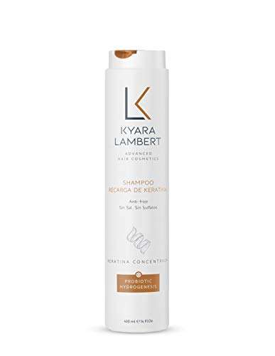 Kyara Lambert - Pack Keratina | Tratamiento nutritivo para cabellos lisos y anti-frizz | Shampoo y Mascarilla Recarga de Keratina 400ml 280ml | Post Tratamiento Queratina