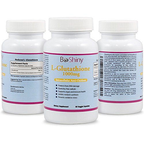 L-glutatión Píldoras blanqueadoras para la piel 1000 mg Antienvejecimiento Reducir las manchas oscuras Desintoxicación saludable Aminoácidos potentes para la piel del cerebro Sistema inmunitario