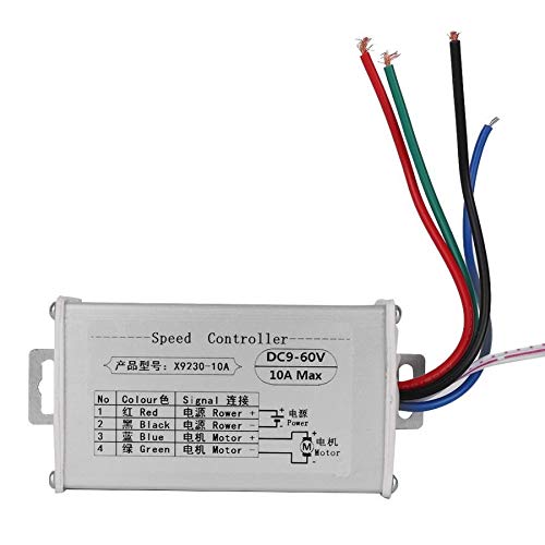 L-Yune,bolt 1pc DC 9-60V Pantalla Digital PWM Motor Regulador DC Cepillo Controlador 10A Motor