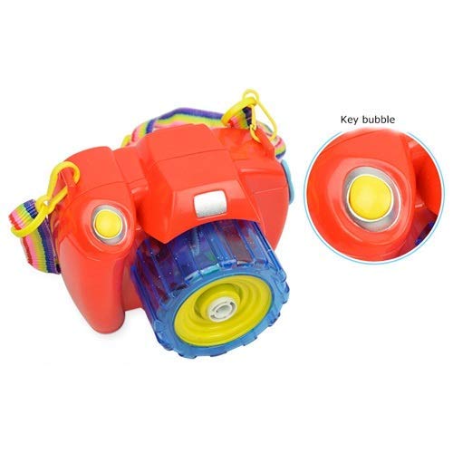 La cámara de burbujas, eléctrico automático haciendo burbujas forma de la cámara de la máquina Máquina de burbujas Máquina de burbujas for los niños con la luz y la burbuja del fan de música de la bur