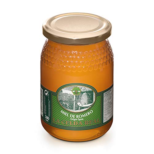 La Celda Real - 1,5 kg Miel Natural - Pack 3 sabores: Miel Romero + Miel Azahar + Miel de Bosque - 100% Natural - Tarro de cristal - Origen España