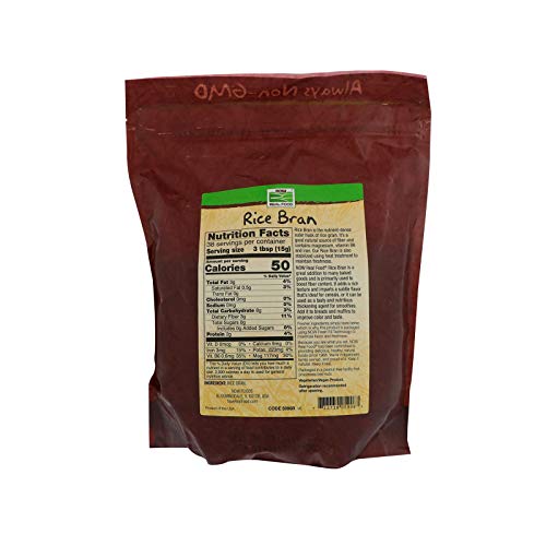 La comida real, salvado de arroz, 20 de oz (567 g) - Now Foods