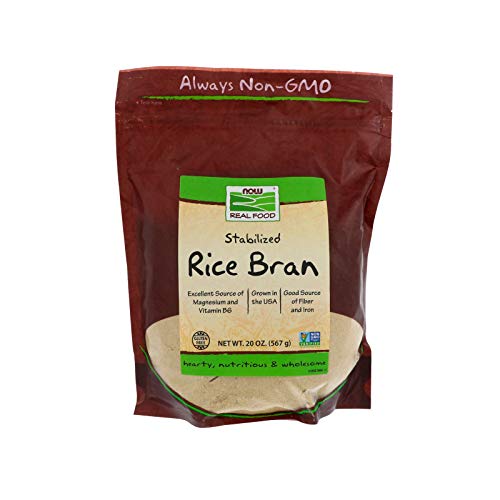 La comida real, salvado de arroz, 20 de oz (567 g) - Now Foods