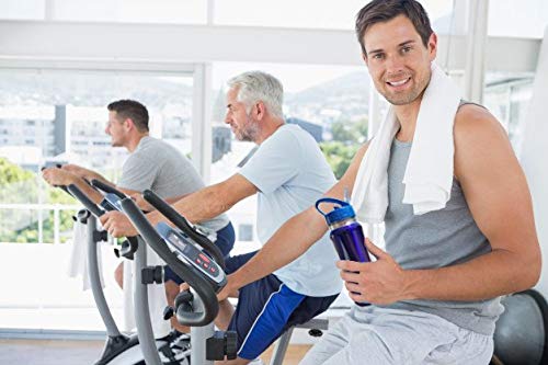 La compra de Mike - Botella de agua de acero inoxidable con aislamiento de doble pared BPA, botella de agua reutilizable de 600 ml, pajita hermética de fácil limpieza Flip-Top.