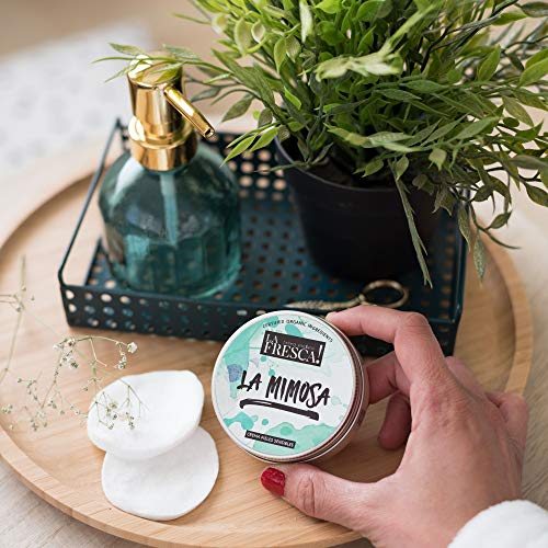 LA FRESCA La Mimosa crema hidratante facial mujer/crema facial hombre o mujer para piel sensible o atopica, antimanchas, irritaciones o rojeces con productos ecologicos - 50ml