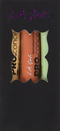 L.A. Girl Pro Conceal Set Orange, Yellow, Green Correctors by L.A. Girl