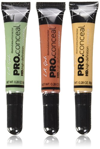 L.A. Girl Pro Conceal Set Orange, Yellow, Green Correctors by L.A. Girl