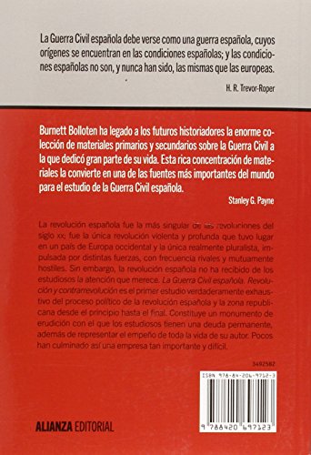 La guerra civil española: Revolución y contrarrevolución (Alianza Ensayo)