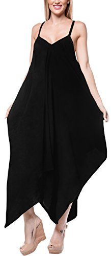 LA LEELA Vintage Brujas Pirata Skeleton Owl Esqueleto Calabaza s Cráneo Cosplay Disfraces De Fiesta De Halloween Mono Playa de Las Mujeres Cubrir Bikni Traje de baño Traje de baño Vestido Negro_C113