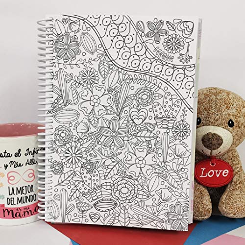 La Mente es Maravillosa - Agenda ETERNA Atemporal (Tamaño A5, Semana Vista) (Agenda 2020) - Diseño Flores