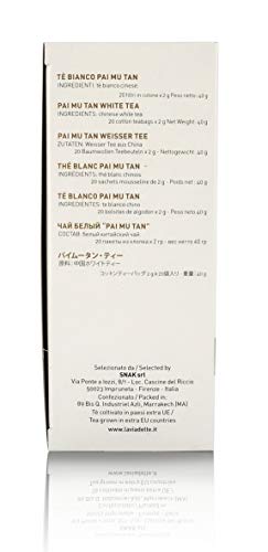 La Via del Te Té Blanco Chino PAI Mu Tan - 20 bolsitas biodegradables - Peso Neto 40gr