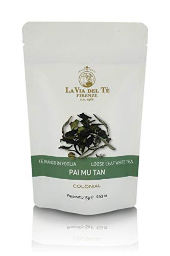 La Via del Te Té Blanco Chino PAI Mu Tan a Granel - Bolsita de 15gr (Paquete de 2 Piezas)