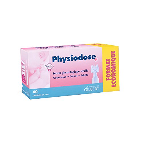 Laboratorio Gilbert - Sérum fisiológico Physiodosis - Caja de 40 unidosis de 5 ml