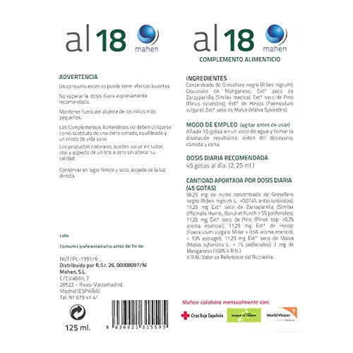 Laboratorios Mahen Al-18 125 Ml