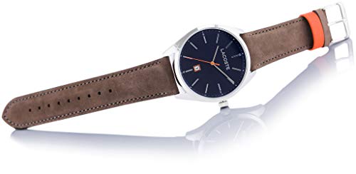 Lacoste Reloj Analógico para Hombre de Cuarzo con Correa en Cuero 2010910