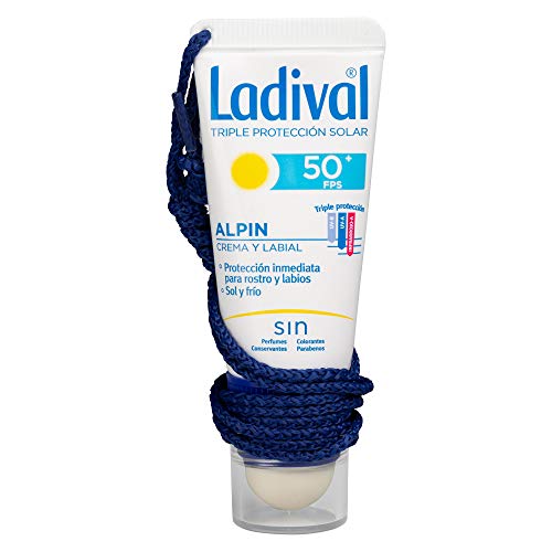 Ladival Protector Solar facial FPS50+ y balsamo labial FPS30 parar el sol y frío de alta montaña - 20ml