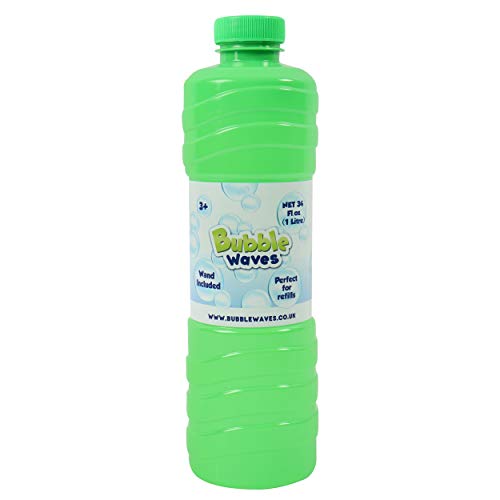 Laeto Toys & Games Botella Gigante de 1 litro de solución de Burbujas, líquido con Varita de Gran diversión con niños, Ideal para máquina de Burbujas, soplador de Pistola o Grande