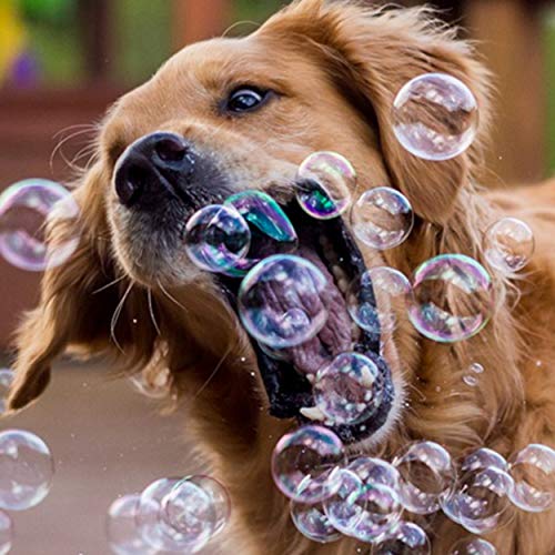 Laeto Toys & Games Botella Gigante de 1 litro de solución de Burbujas, líquido con Varita de Gran diversión con niños, Ideal para máquina de Burbujas, soplador de Pistola o Grande