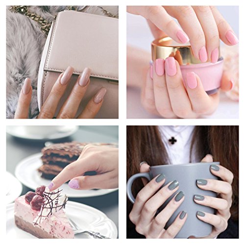 Lagunamoon Esmaltes Semipermanentes, 6pcs Kit de Uñas de gel UV LED, Pintauñas Semipermanentes Set de Regalo para Manicura y Pedicura - 007