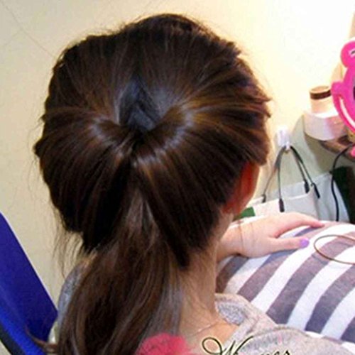 Laileya Práctico de Múltiples Funciones del Pelo de la Aguja Mágica plástico Hairdisk Wear Stick Cabello Tire Horquilla para el Cabello