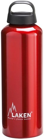 Laken Botella de Aluminio 1L Roja Classic (boca ancha)