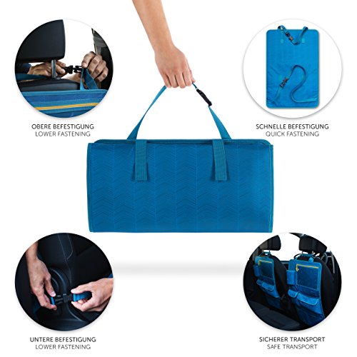 Laleni Organizador Coche 1 Unidad - Protector Asiento Coche - Protector Asiento Coche Niños con Soporte para Tablet