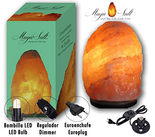 LAMARE LAMPARA DE SAL NATURAL HIMALAYA 4-6KG con regulador de intensidad y bombilla led