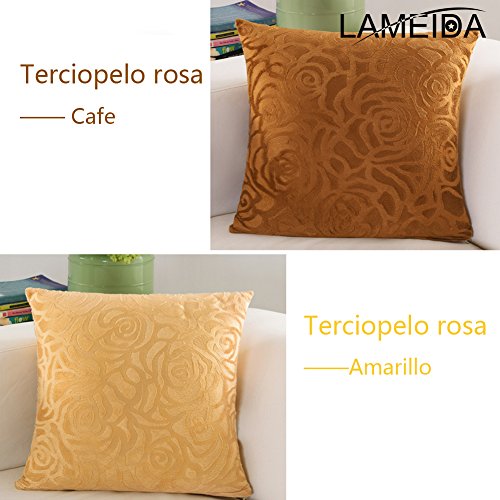 LAMEIDA Fundas de Cojines Moderno Decoración de para Casa Dormitorio Hotel Coche Cafetería Biblioteca Club de Felpa-43 * 43CM Plata Gris