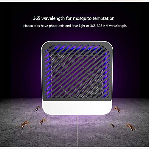 Lámpara Antimosquitos de la descarga eléctrica, trampa del insecto repelente del mosquito del hogar interior silencioso enchufable bebé mujer embarazada dormitorio matanza física moscas,5pieces
