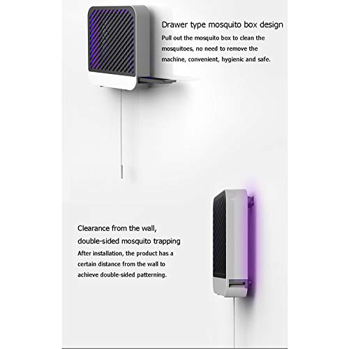 Lámpara Antimosquitos de la descarga eléctrica, trampa del insecto repelente del mosquito del hogar interior silencioso enchufable bebé mujer embarazada dormitorio matanza física moscas,5pieces