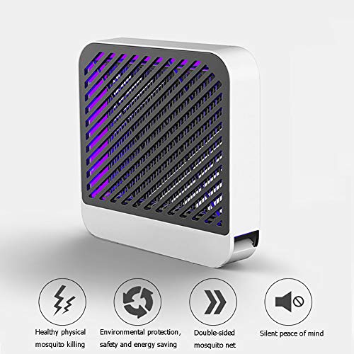 Lámpara Antimosquitos de la descarga eléctrica, trampa del insecto repelente del mosquito del hogar interior silencioso enchufable bebé mujer embarazada dormitorio matanza física moscas,5pieces