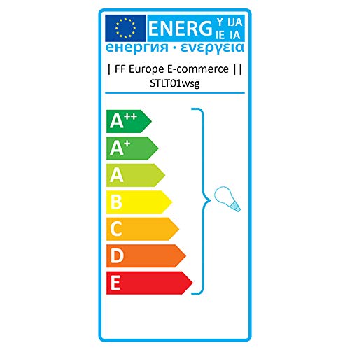 Lámpara con Trípode de Madera - 40W / E14 / IP20 / Clase A++, Altura Ajustable y Foco Giratorio, Color a Elegir - Iluminación Interior Moderna y Decorativa de Pie de Estilo Retro y Vintage (Blanco)