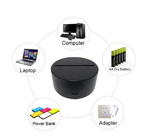 Lámpara de escritorio de la ilusión del holograma 3D de la zanahoria de la luz de la noche del color de 3D LED para el regalo de los niños