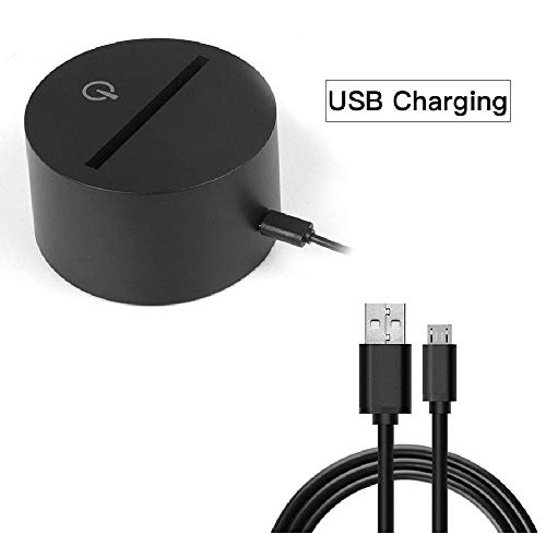 Lámpara de escritorio de la ilusión del holograma 3D de la zanahoria de la luz de la noche del color de 3D LED para el regalo de los niños