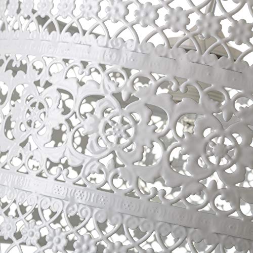 Lámpara de techo provenzal blanca de metal para la entrada France - Lola Derek