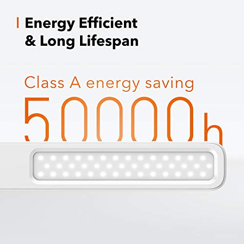 Lámpara Escritorio LED TaoTronics Flexo de Escritorio (5 Niveles de Brillo, 3 Modos, Función de Memoria, Control Táctil) Lámpara de Mesa,Lámpara de Oficina para Leer,Estudiar,Relajamiento,Blanco