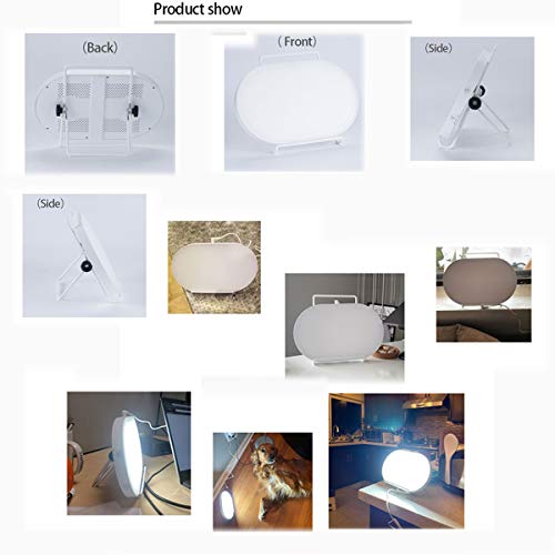 Lámpara Fototerapia 10000 Lux, Luz De Terapia Ultra Brillante Sin Per Depresión Estacional Con Colores Y 3 Brillo Ajustables Luz 6Configuraciones De Temporizador
