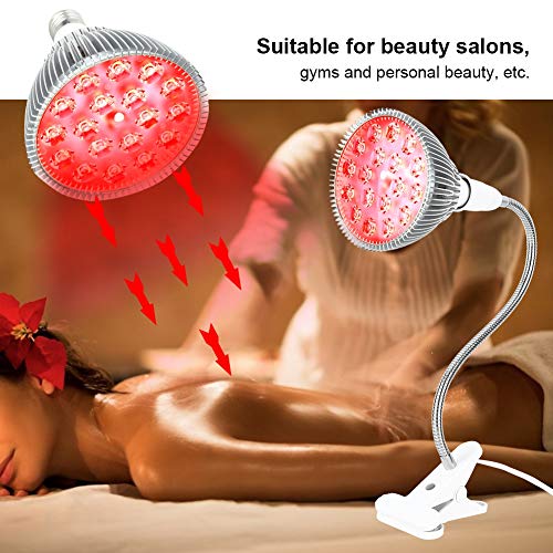 Lámpara Infrarroja Fisioterapia Termoterapia Luz Calor Masaje Aliviar dolores de musculares,cervicales,mejora la circulación,Portátil Lámpara para Tratamiento Ideal para Casa,Salón de Belleza