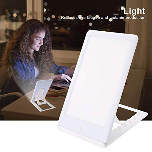 Lámpara Sad, portátil 10000 Lux Lámparas de luz Diurna Luz Solar LED con Control táctil para Terapia de luz Trastorno afectivo estacional