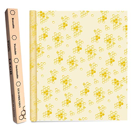 LAMTWEK Wraps | Envoltorios de Cera de Abeja |1 Mètre, 13 x 39 Pouces | Classical | Reutilizable | Eco Friendly | Zero Waste | Almacenador de Alimentos para Quesos,Frutas,Vegetales …