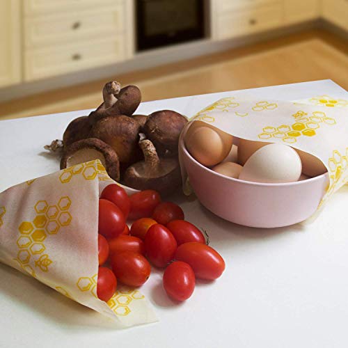 LAMTWEK Wraps | Envoltorios de Cera de Abeja |1 Mètre, 13 x 39 Pouces | Classical | Reutilizable | Eco Friendly | Zero Waste | Almacenador de Alimentos para Quesos,Frutas,Vegetales …