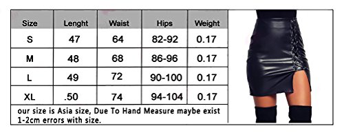 Lannister Fashion Faldas Mujer Elegantes Corto Faldas De Cuero Cintura Alta Slim Fit Falda Tubo Moda Hippies Vintage Rebajas Ropa Punk Faldas Cortas Minifalda